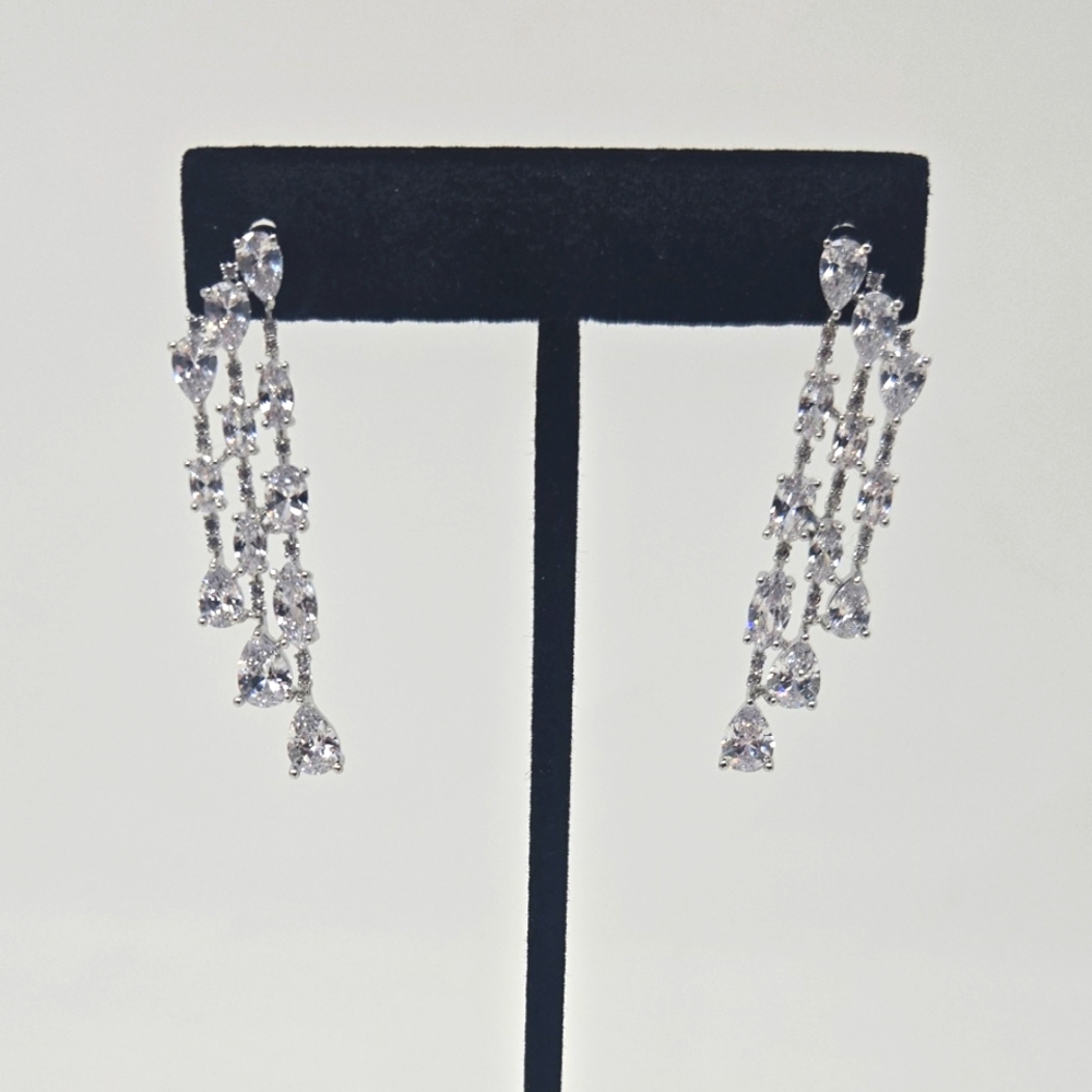 Elegant Silver Drop Earrings